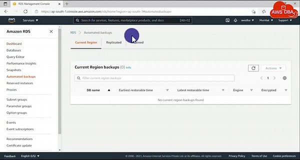 26 Stopping and deleting automated backup replication