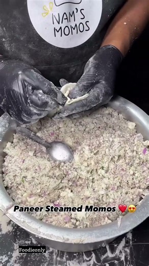 Paneer Steam Momos Making #shorts #steetfood