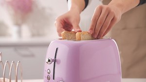 Watch REDMOND 2 Slice Toaster Retro Stainless Steel Toaster,Purple on Amazon Live