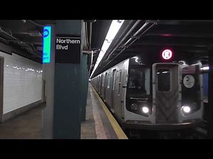 IND Queens Boulevard Line: Forest Hills-bound Half-Cuomosized R160A R Train@Northern Boulevard