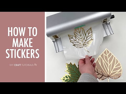 XYRON CREATIVE STATION | HOW TO MAKE STICKERS WITH XYRON | FALL STICKERS