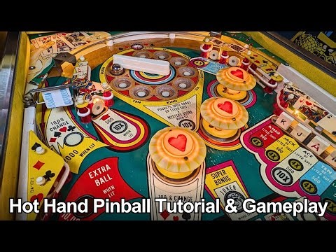 Hot Hand Pinball Tutorial & Gameplay (Stern Electronics 1979)