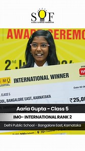 Hear it From the Student: How SOF Olympiad Exams Cultivate a Growth Mindset! Registrations for the next session of the SOF Olympiads open in April 2025. Stay tuned and follow SOF for more updates!. . #olympiads #sof #sofolympiads #scienceolympiadfoundation #testimonials #studentstestimonials #students #teachers #parents #principals #awards #recognition #internationalawards | Science Olympiad Foundation