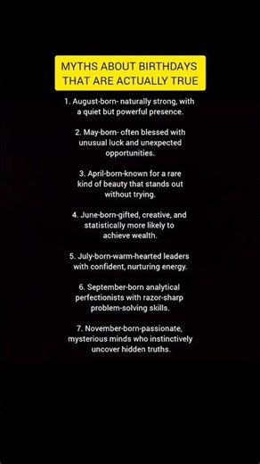 Birthday Myths That Are Surprisingly True About You#psychology#darkpsychology#psychologyfacts#shorts