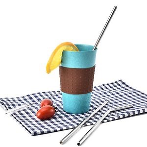 [Hot Item] Stainless Straws Set of 4 Reusable Drinking Straw
