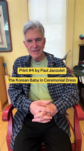 Print number 4 in my father’s Paul Jacoulet collection tells a powerful story. In today’s video on Richard’s Stories, my dad shares “The Korean Baby in Ceremonial Dress” by Paul Jacoulet — a print that may look gentle at first glance, but carries deep historical meaning. In 1930s Japan, Korean people were treated as second-class citizens under colonial rule. Jacoulet’s decision to portray a Korean infant with dignity, beauty, and ceremonial honor was intentional — and quietly subversive. This wa