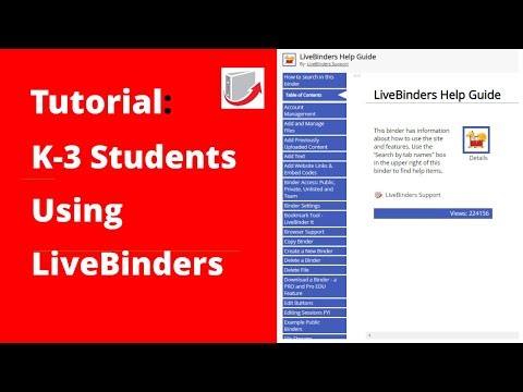 Digital Binders: K-3 Students Using LiveBinders