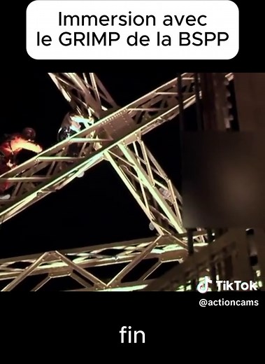 GRIMP Pompiers Paris : Intervention tragique Tour Eiffel