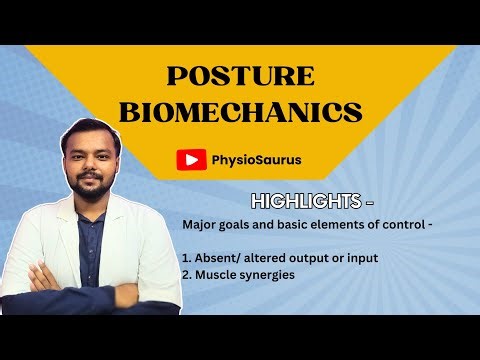 Posture biomechanics | Biomechanics | Major goals and basic elements of control