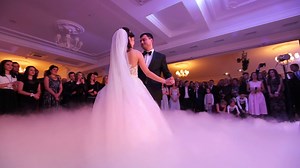 Elegant Newlyweds Sharing First Dance In Stock Footage SBV-307833000 - Storyblocks