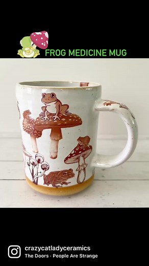 New design for 2023!! Frog Medicine Mug- Duudddde. #handmademug #handmade #ceramics #clay #frogs #frogsofinstagram #frogmedicine #groovy #psycodelic #psycodelicart #frogart @etsy #crazycatladyceramics | CRAZY CAT LADY Ceramics | Facebook