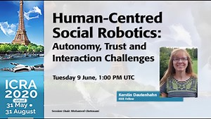 ICRA 2020 Keynote - Human-Centred Social Robotics: Autonomy, Trust and Interaction Challenges