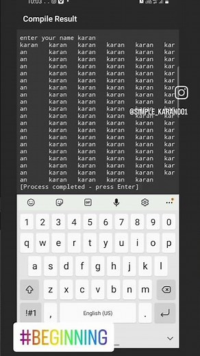 program to create 100 times execution of statement