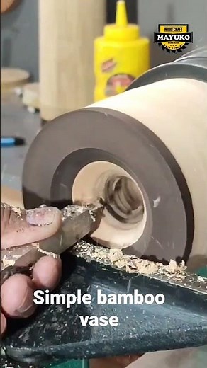 Simple bamboo vase