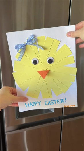 DIY Paper Strip Chick Easter Craft