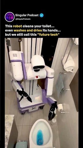 Toilet Cleaning Robot by Reflex Robotics – The Future of AI Chores #mkbhd