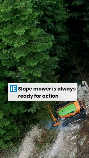 The remote control slope mower is capable of mowing grass on steep slopes or even hills. #engineering | Interesting Engineering