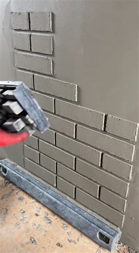 4.8K views · 14 reactions | Create Realistic Brick Walls! 隣✨ #FauxBrickRetry | Renovation Skill | Facebook