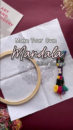 Need a little creativity? Try our DIY mandala embroidery kit and stitch your stress away!🌿🧵