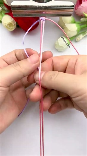 Beautiful flat knot hand rope weaving tutorial