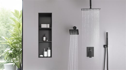 Watch Dual shower system can run two modes at same time on Amazon Live