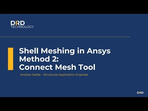 Shell Modeling in Ansys Method 2 of 3: Connect Mesh Tool