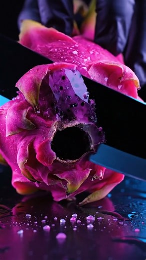 ASMR Slice 🎧 | VIBRANT Dragon Fruit SENSORY FX #shorts #shortfeed #asmr
