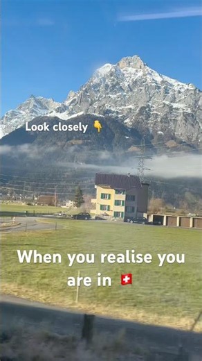 Alps Switzerland - One of the most beautiful place to have a house #switzerland #travel #vlog