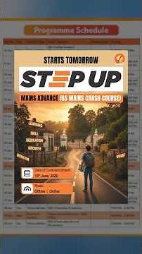 STEPUP MAINS ADVANCE (GS Mains Crash Course) by Vajiram and Ravi