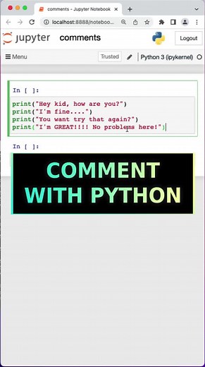 Comment While Coding With Python! #python #coding #tutorial