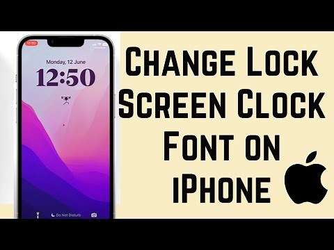 How to Change Lock Screen Clock Font on iPhone