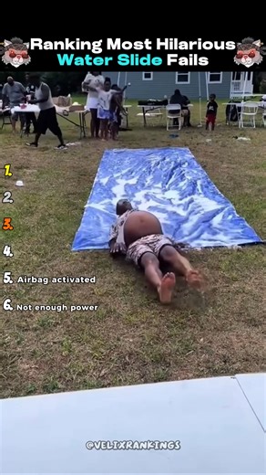 Ranking Most Hilarious Water Slide Fails