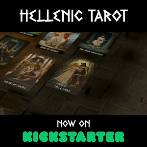 ENDING SOON! The Hellenic Tarot brings 🏛 Greek myth 🏛 to the 🕯️ Rider–Waite system 🕯️ for reads that flow. Smooth riffles (330 GSM German blackcore, linen finish), 78 fully illustrated cards, and a Little White Booklet to keep you moving. If you're reading this, you might still be eligible for early bird pricing! | Baroque Publishing