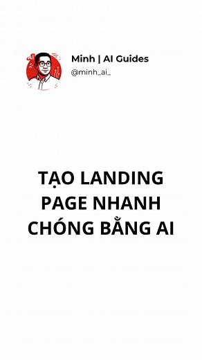 👉 Đây là cách tạo landing page đẹp và nhanh chóng bằng AI #learnontiktok #AI #xuhuong #BuiDangMinh #minhaiguides #gemini #landingpage #visualstudiocode