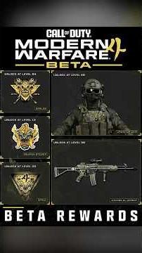 How To Unlock All New Modern Warfare 4 Beta Rewards