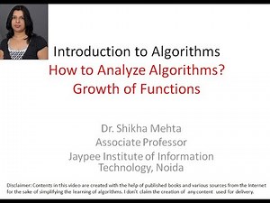 Analysis of algorithms and Growth of functions