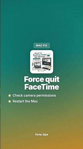 Fix Facetime Camera Not Working #Shorts