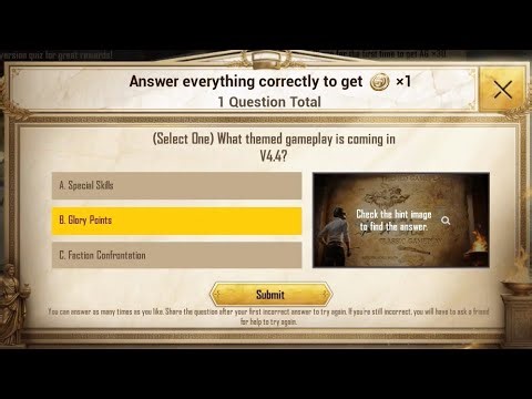 WHAT THEMED GAMEPLAY IS COMING IN V4.4 ✅ V4.4 QUIZ HINT 1 ANSWER | HINT 1 ANSWER V4.4 QUIZ EVENT