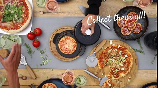 Boska Stainless Steel Pizza Baker - Cast Iron Pizza Pan - For Cooking, Baking, Grilling - Durable, Even-Heating, and Versatile Kitchen Cookware - Dual Handle Pan