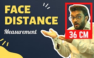 使用普通网络摄像头进行人脸距离测量计算机视觉