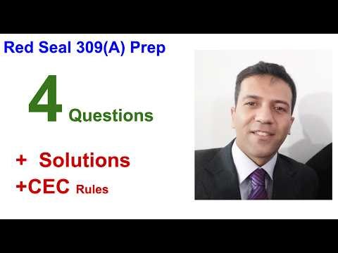 How to Find CEC Rules Fast | 4 Red Seal 309A Code Questions Solved Step by Step