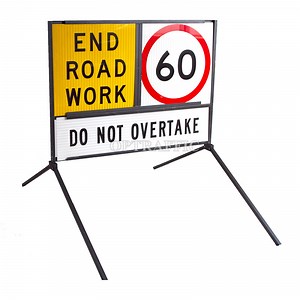 [Hot Item] Customized Printing Traffic Management Multi-Message Sign Frame Sign Stand