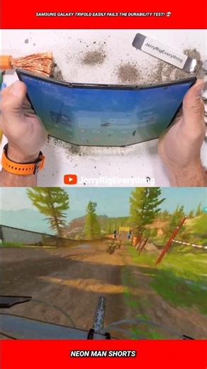 Samsung Galaxy Trifold Easily Fails the Durability test! 💀 #shorts