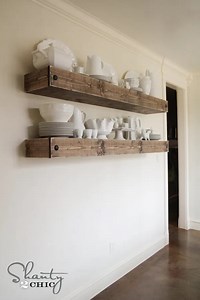 DIY Floating Shelf Plans for the Dining Room