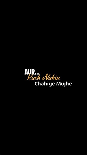 Nahin Chahiye Mujhe 💯❤️| Black Screen Lyrics Status | #blackscreenlyrics #hearttouching #poetryhindi