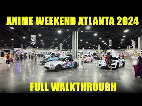 Anime Weekend Atlanta Show Floor Walkthrough Full Walking Tour 4k