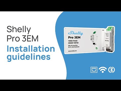 Shelly Pro 3EM (120A) - 3-Phase Installation video