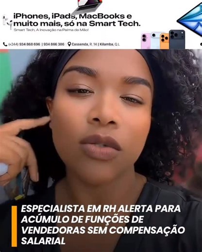 Bwe Vip on Instagram: "A especialista em Recursos Humanos @ariell_mateus alerta para as mudanças nas funções das vendedoras no comércio desde 2020, destacando que a transformação digital alterou significativamente a forma de trabalhar no setor. Segundo a especialista, atualmente uma vendedora já não exerce apenas atividades num ponto físico, sendo também chamada a atuar como promotora de vendas. De acordo com Ariel Mateus, muitas trabalhadoras que atuam em locais como a Cidade da China, do Sécul