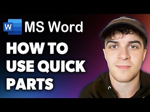 How to Use Ms Word Quick Parts (Full 2024 Guide)