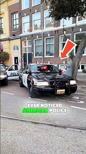 Why American Police Cars Keep Their Engines Running? #policecar #americanpolice